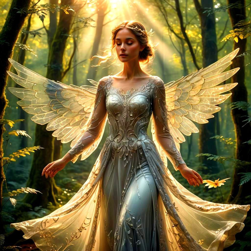 Ethereal Fantasy Artwork with Intricate Details