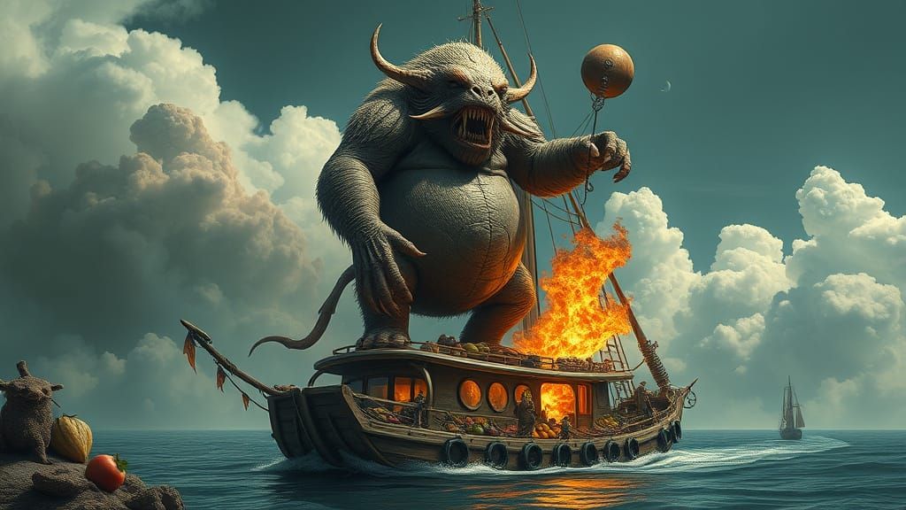 Fearsome Bugbear on Catamaran: A Twist of Calamity and Convi...