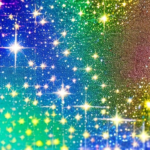 Glittering Crown in Digital Art, Macro Photography