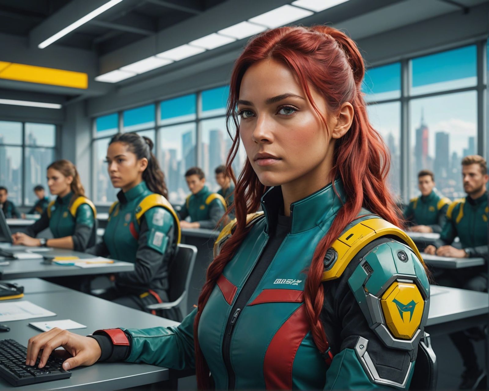 Futuristic Training Classroom in Edutainment Color Grading