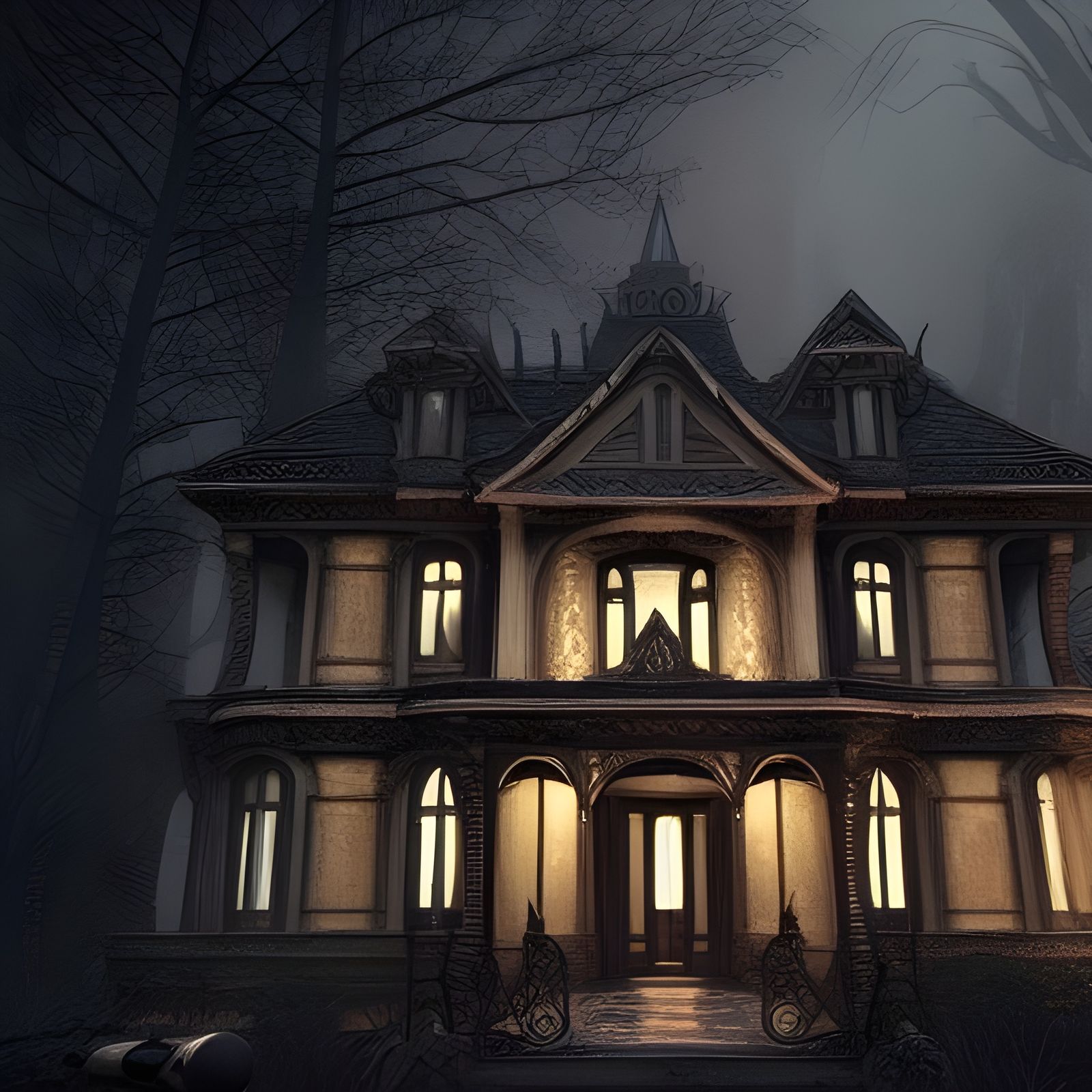 Lovecraftian Horror House Villa in Unreal Engine 5