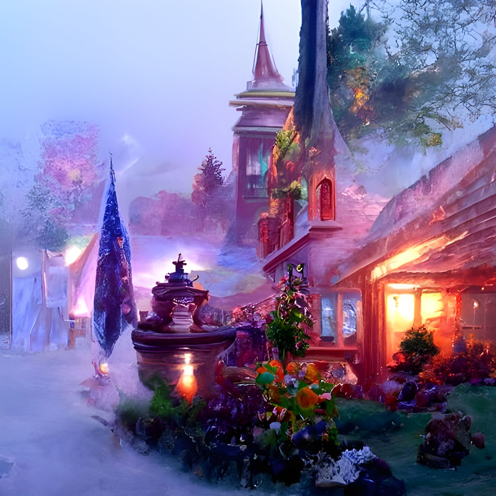Ethereal Fantasy Morning Mist, Hyperdetailed