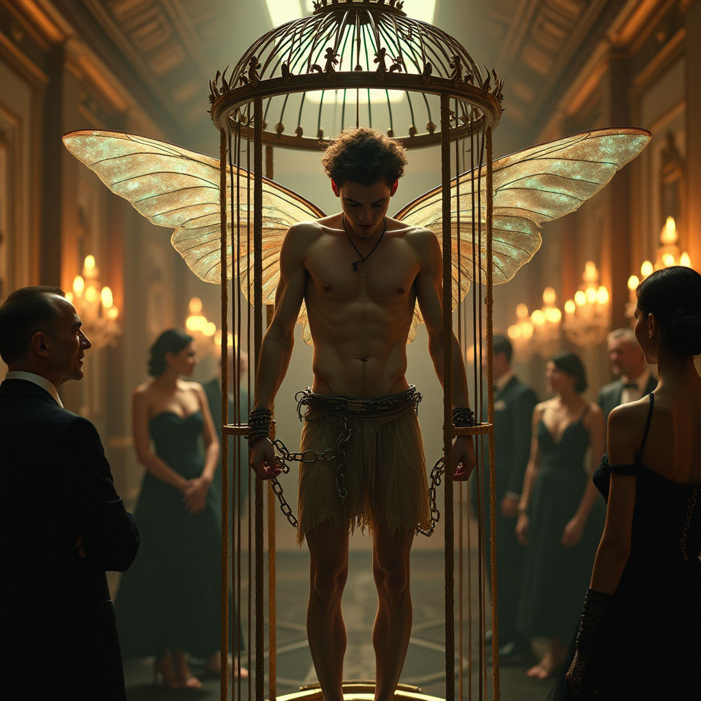 Trapped Fairy in Opulent Cage