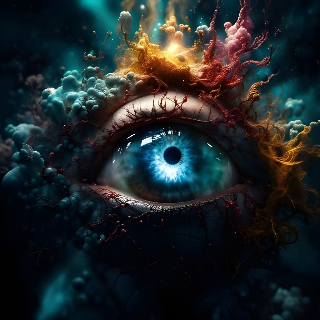 Abstract Image Created by AI Image Merging