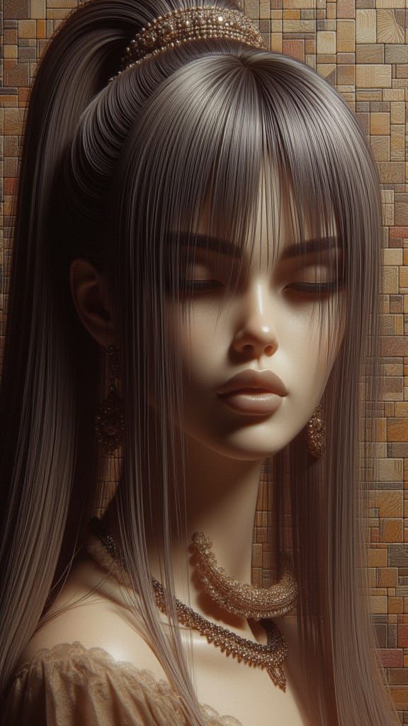 Greek Lady of Wisdom in Hyperrealistic Concept Art