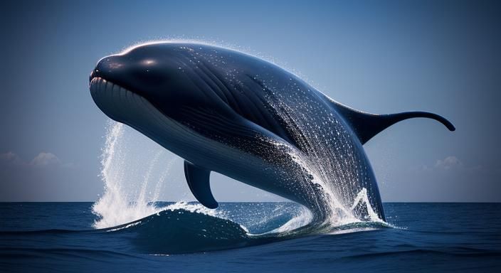 Surreal Monkey Whale Under Black Light