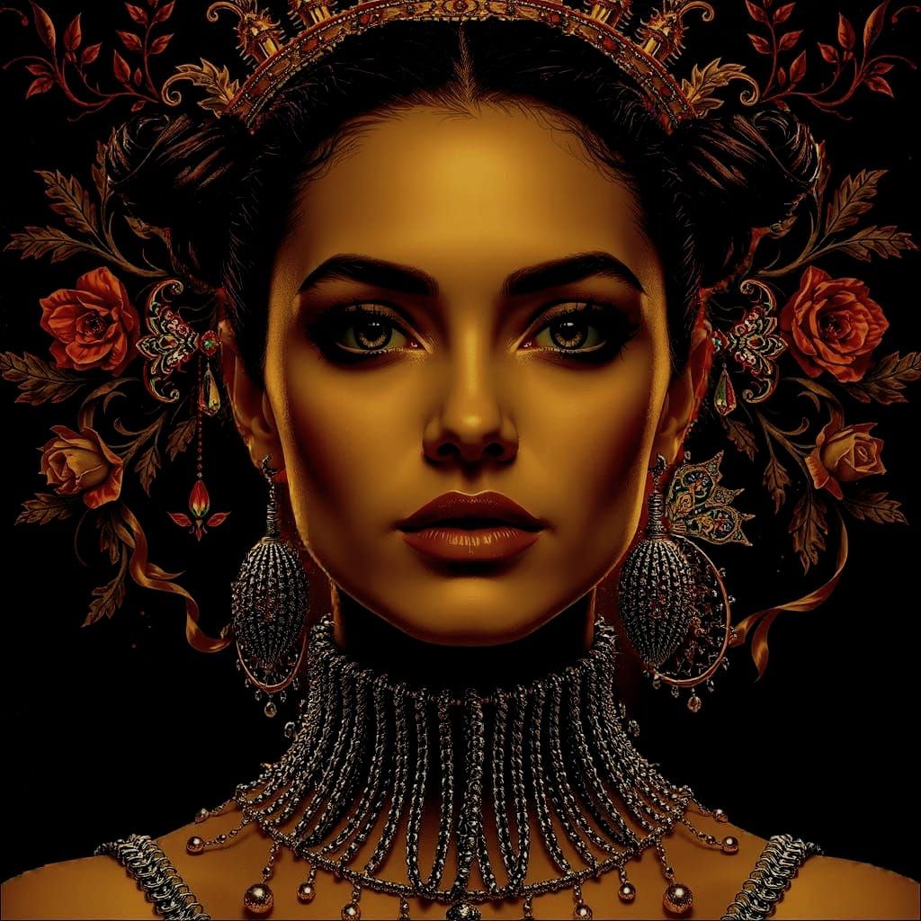 Triadic Colors Masterpiece With Maximalist Opulence