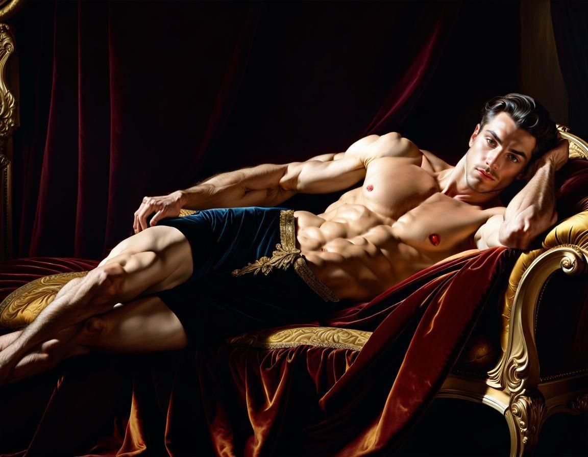 Baroque Portrait of Italian Man in Tenebrism Style