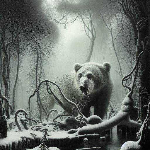 Polar Jungle Inside the Bear: Lowbrow Fantasy Art