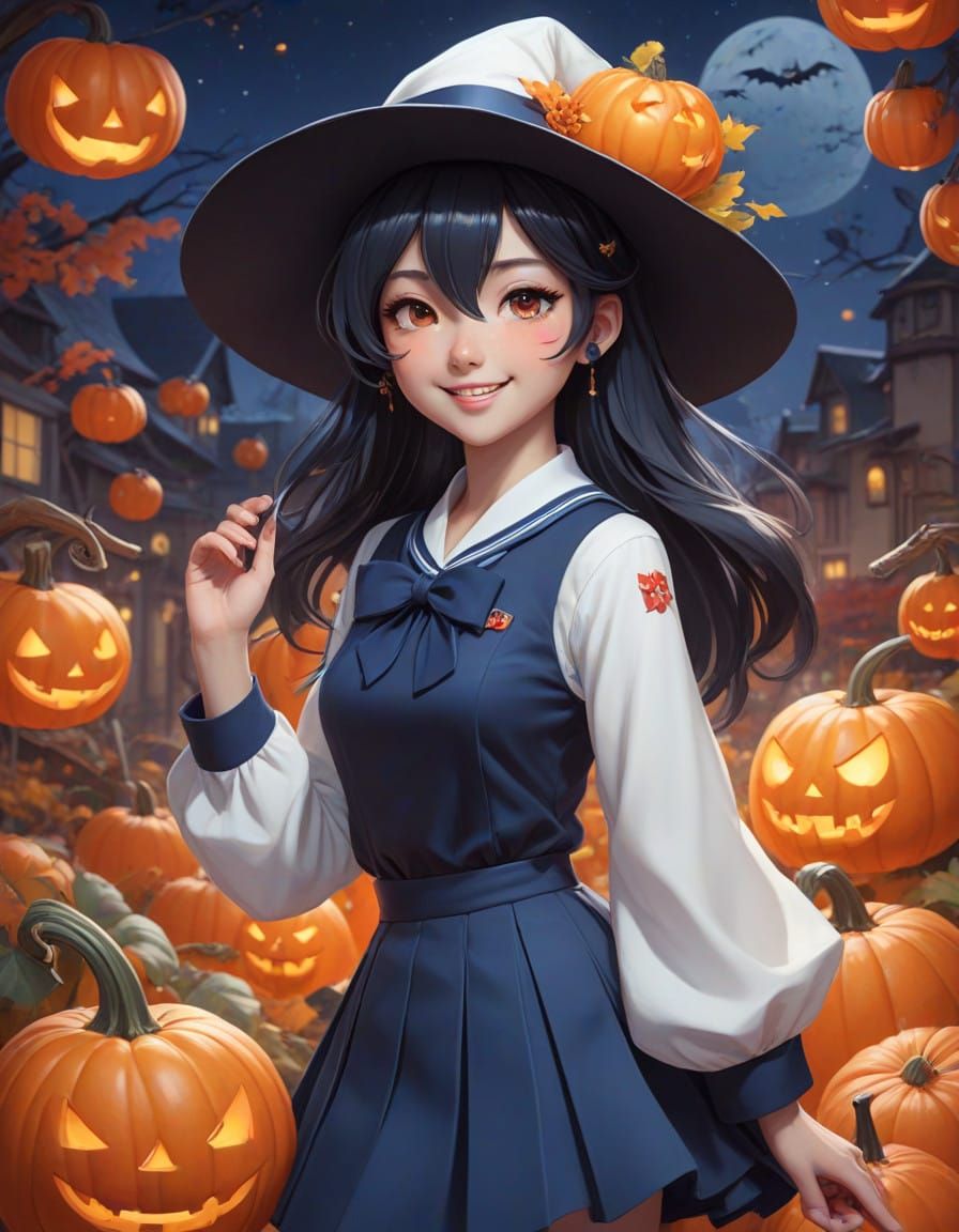 Dark-Skinned Nagatoro Hayase Witches Up Halloween in Whimsic...
