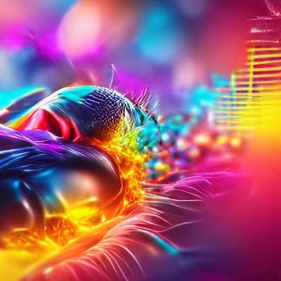 Abstract Geometric EDM Album Cover Art