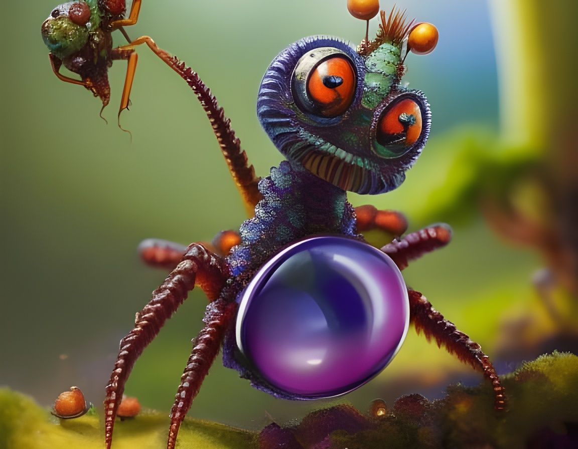 Cute Alien Bugs on Alien Planet