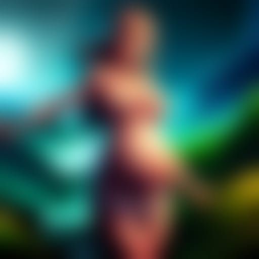 Anime Girl with Pregnant Belly: Detailed Fantasy Art