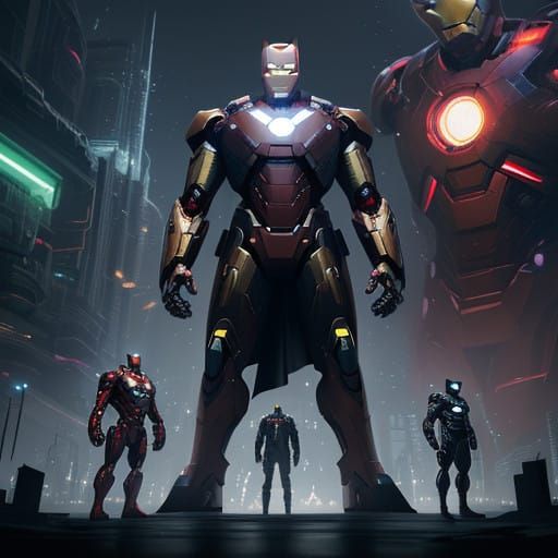 Iron Man and Batman in a Futuristic Chocolate Factory Comic ...