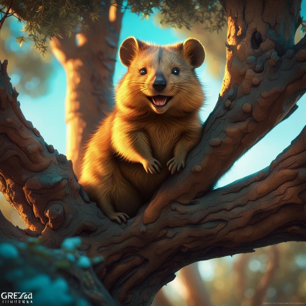 Happy Quokka in Australia