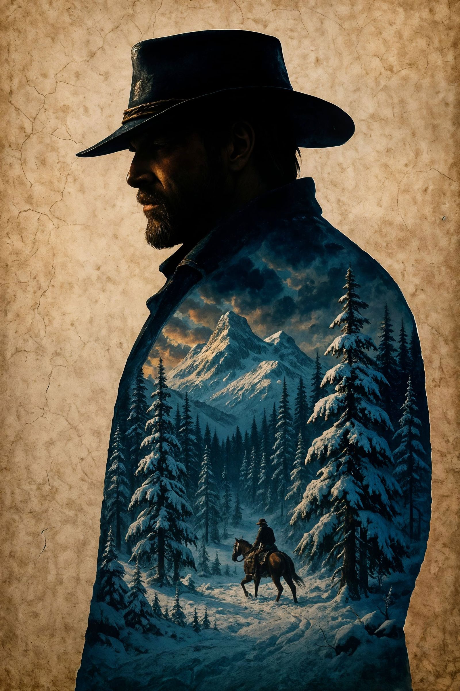 Rugged Outlaw's Winter Solace