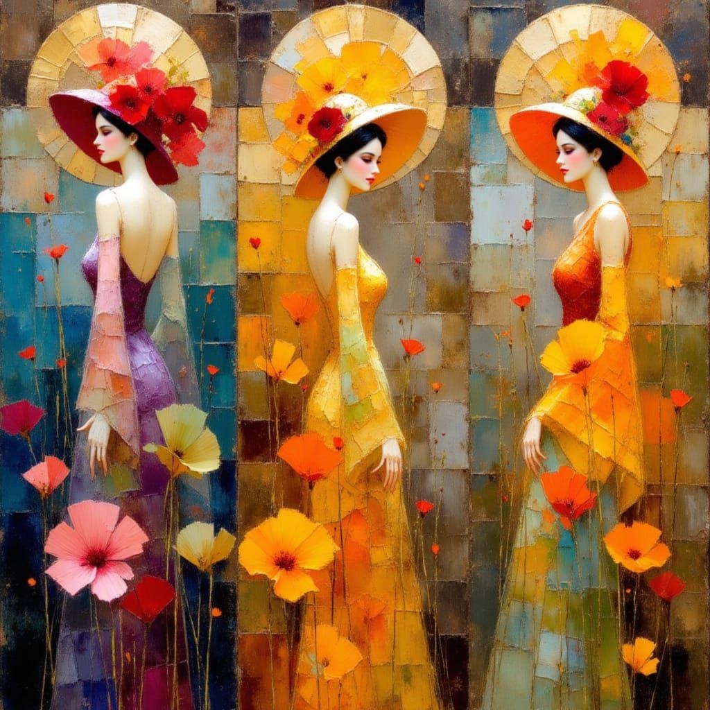 Mystical Goddess in Whimsical Seasons