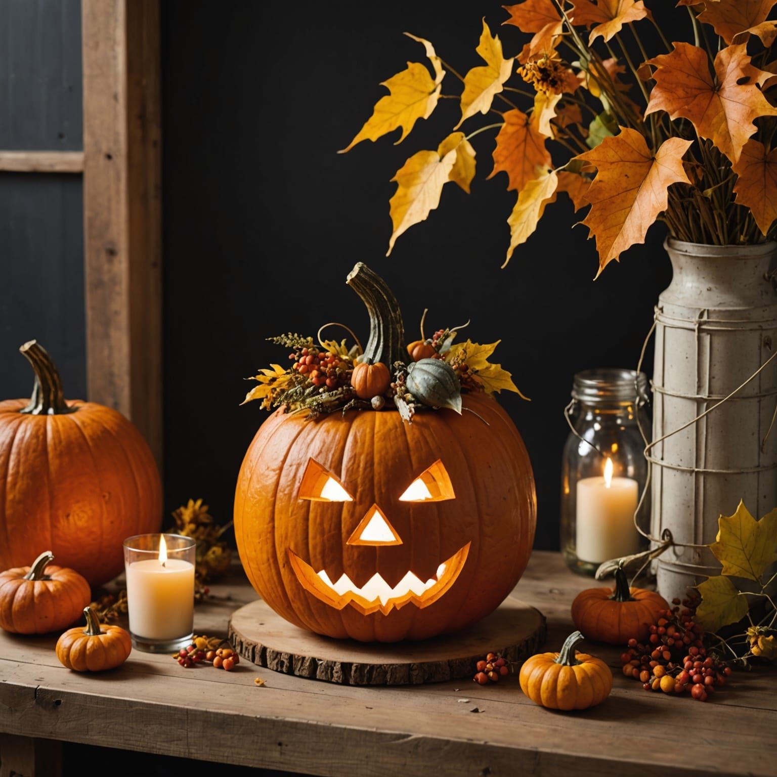 Harvest Pumpkin Lantern