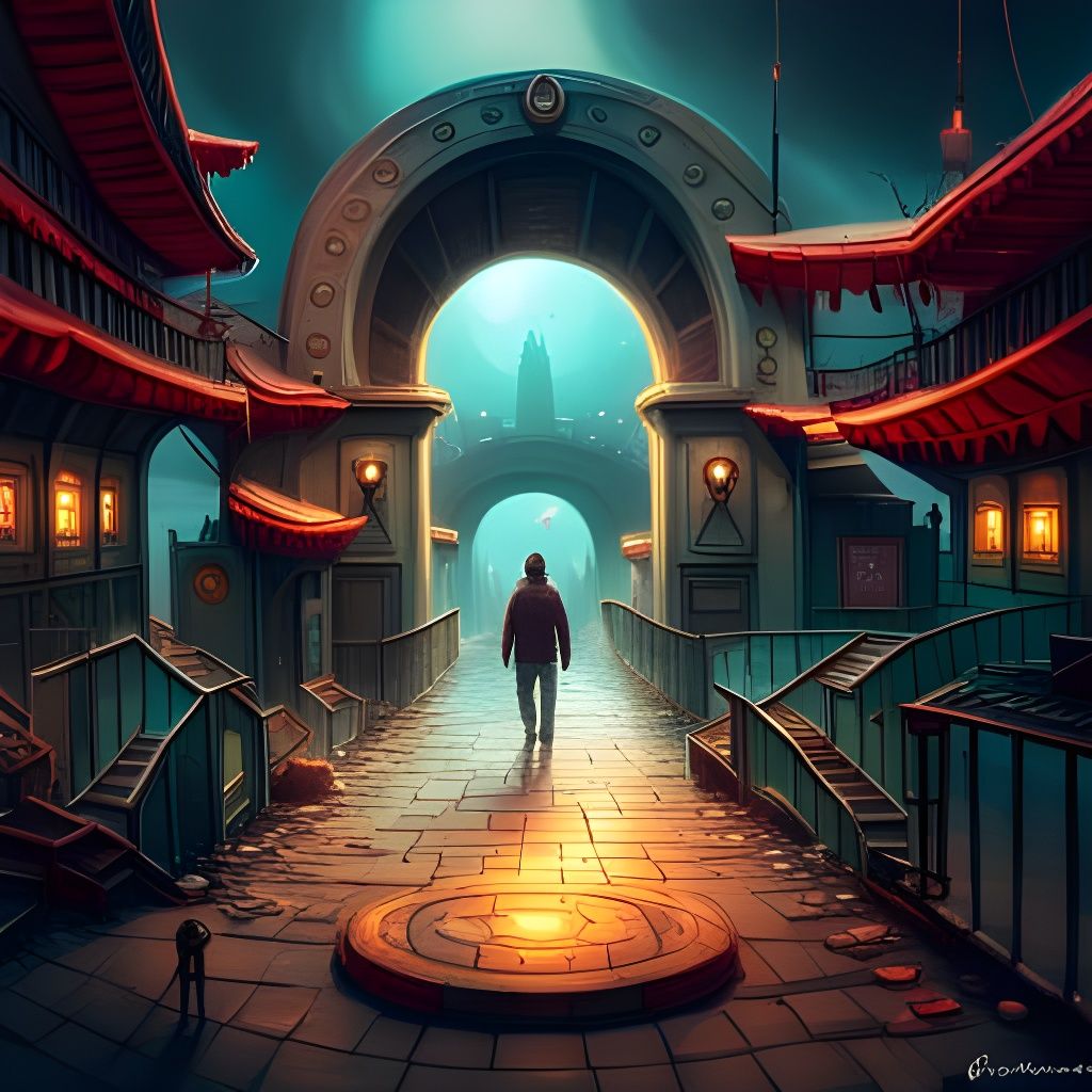 Glowing Portal to Another Dimension