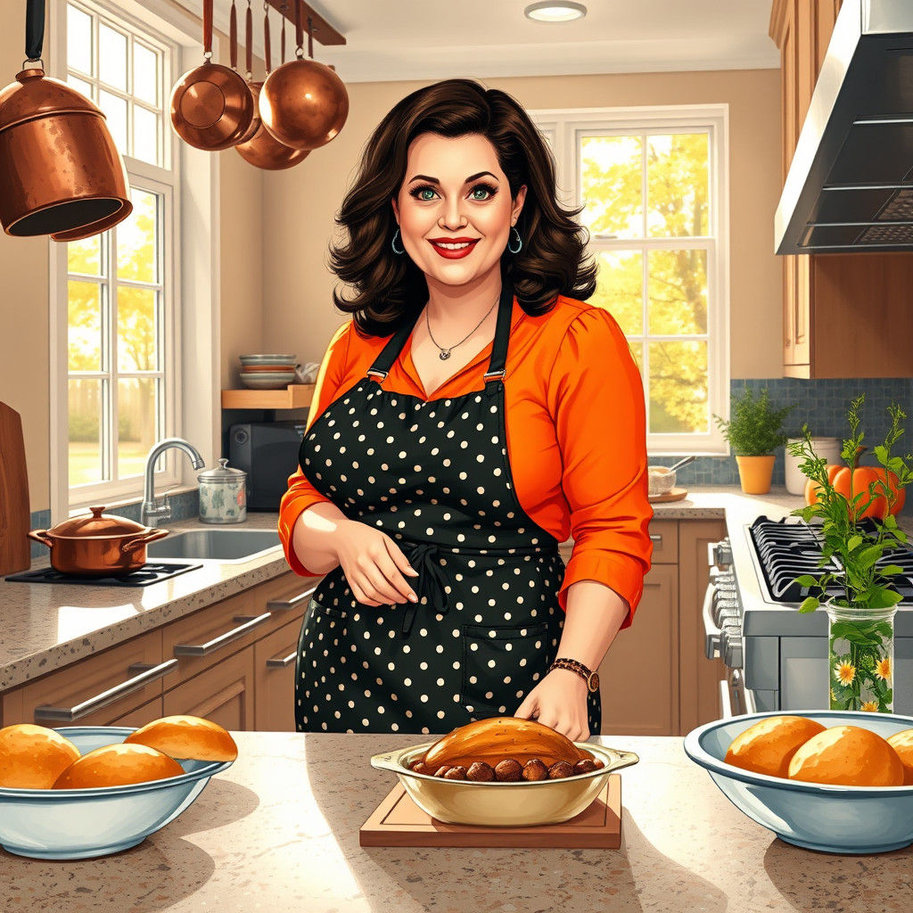Thanksgiving Feast: A Nostalgic Kitchen Scene