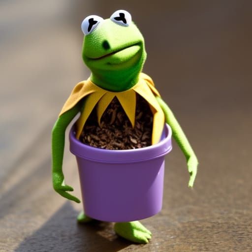 AI Generated Image of Kermit