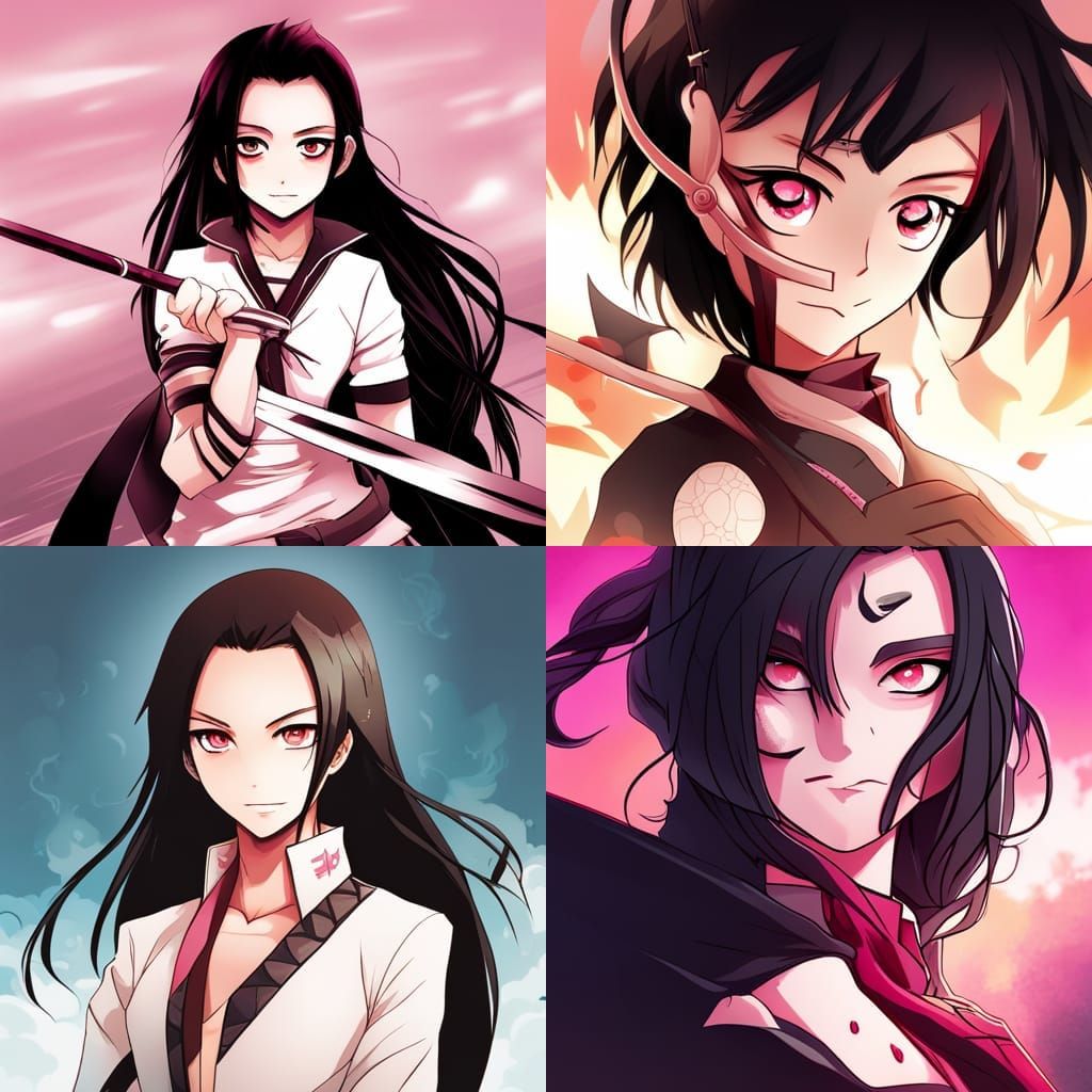 Nezuko in Anime Key Visual Style