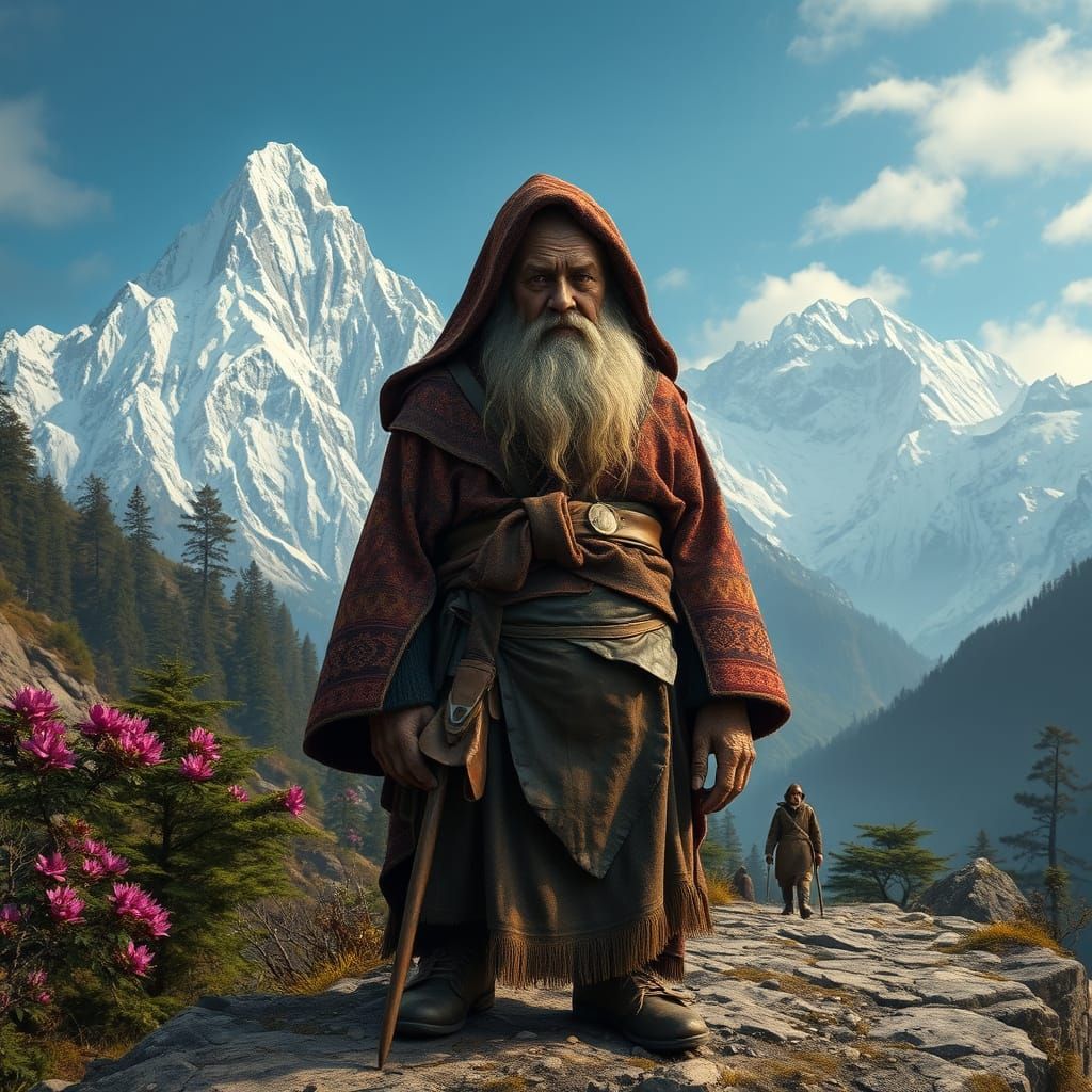 Hyper-Realistic Himalayan Dwarf in Earthy Tones