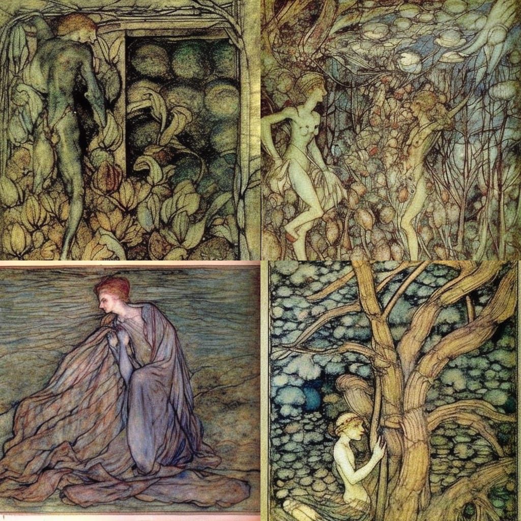 Fantastical Illustration in Classic Style