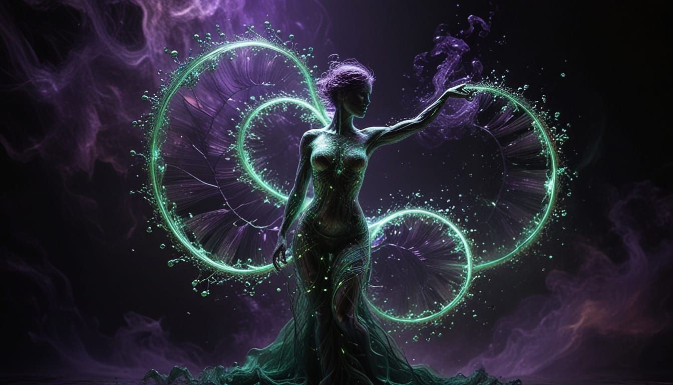 Ethereal Soul Form in Luminous Abstraction