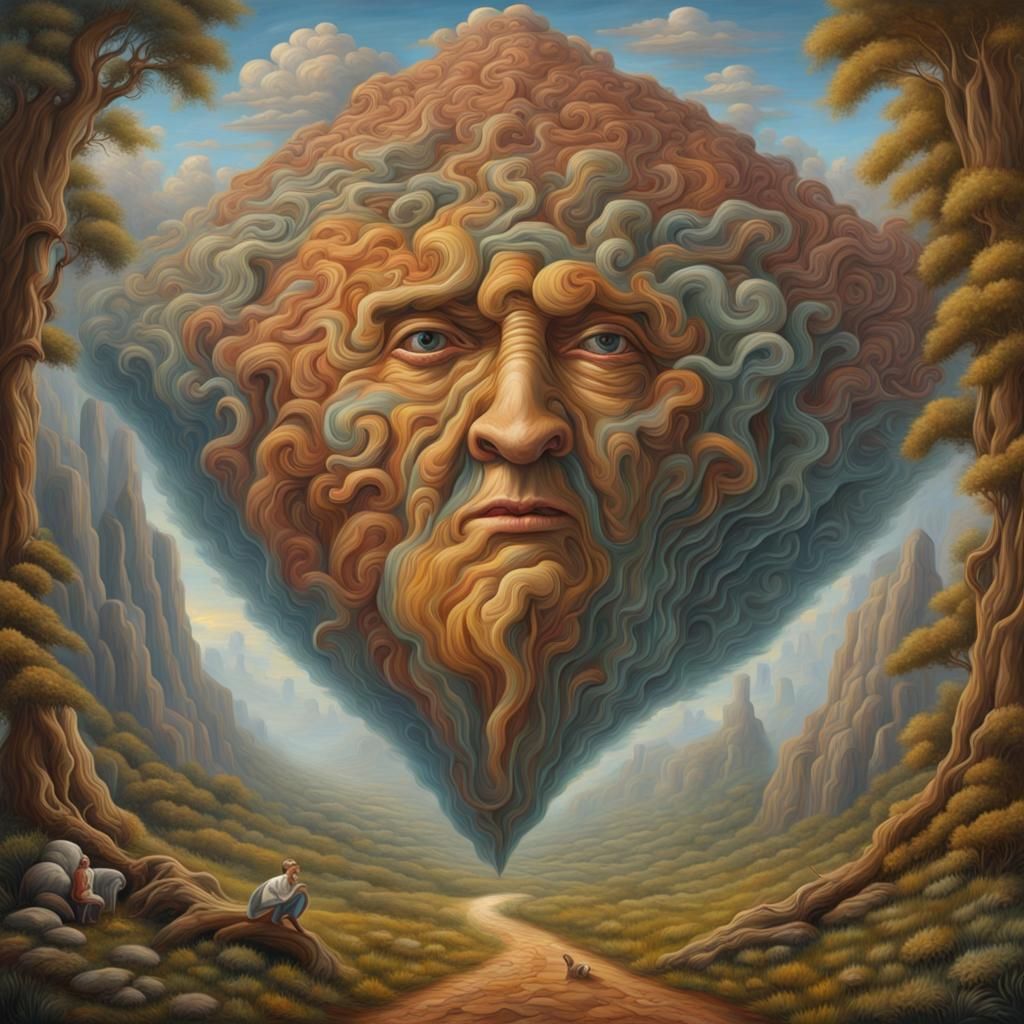 Optical Illusion by Ukrainian Oil Painter