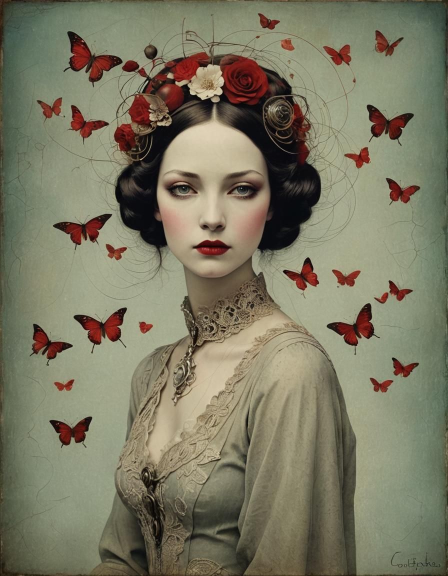 Passionate Surrealism in Digital Collage Style