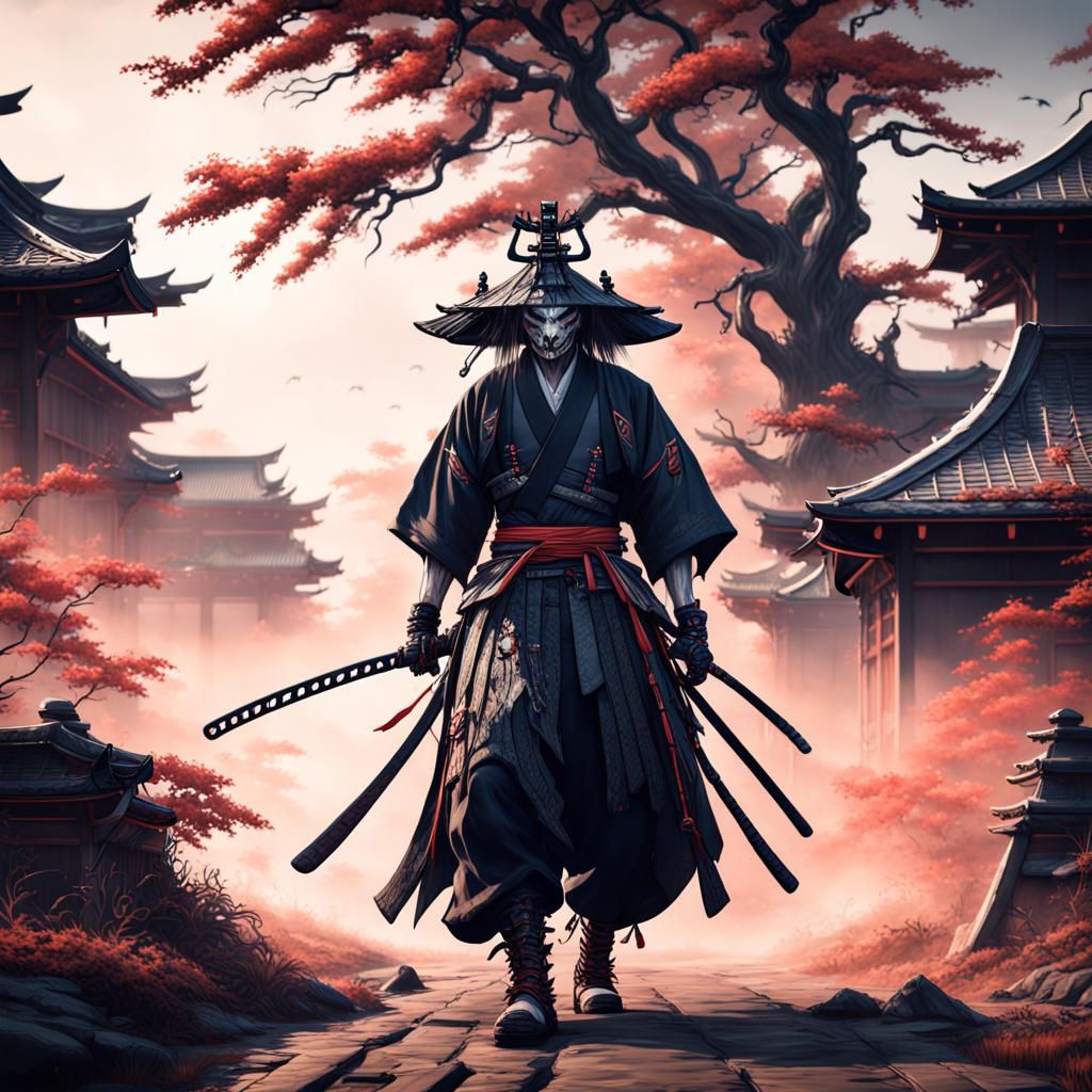 Shinigami Samurai Fantasy Concept Art