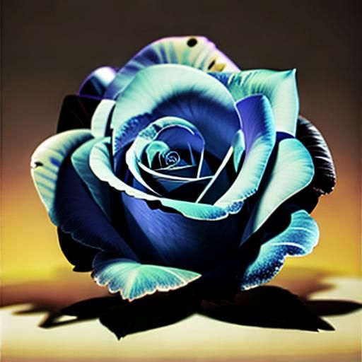 AI-Generated Rose Close-Up