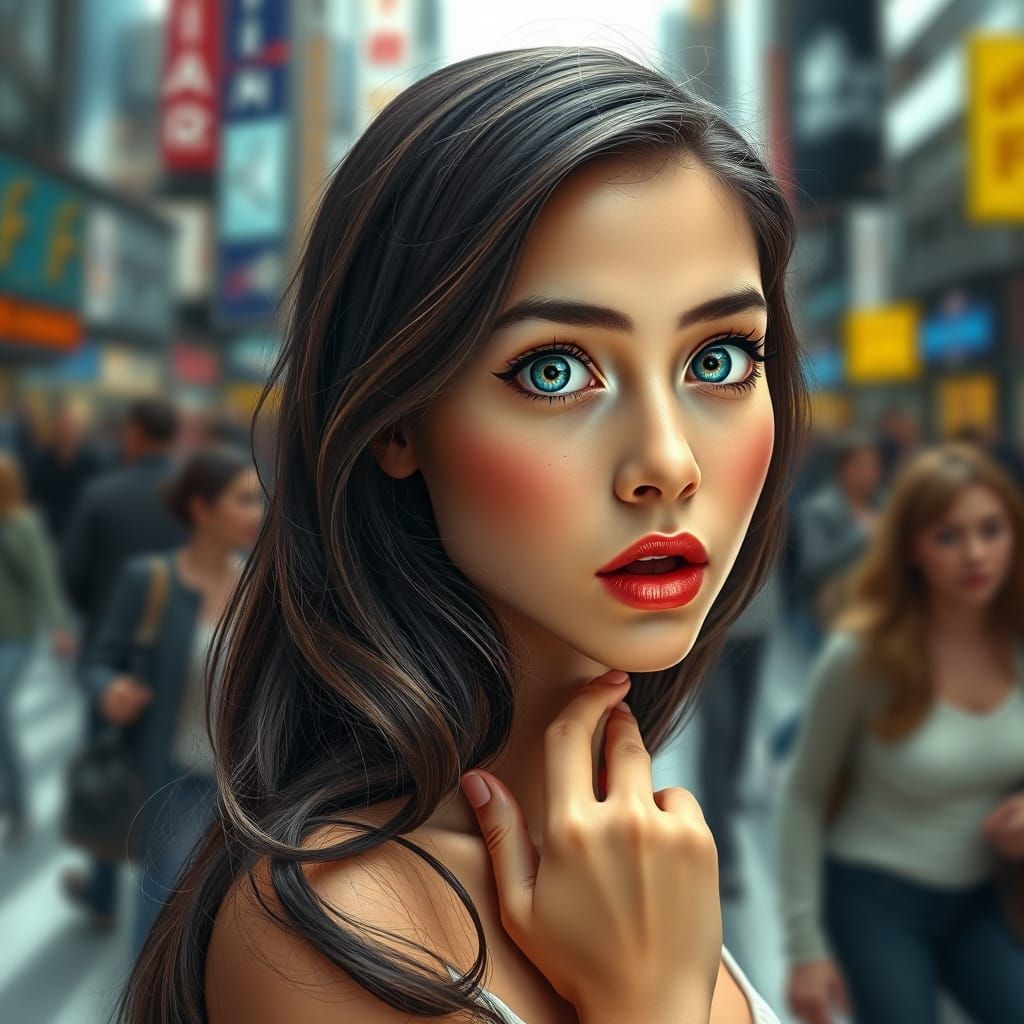 Frozen in Wonder: A Hyper-Realistic Cityscape