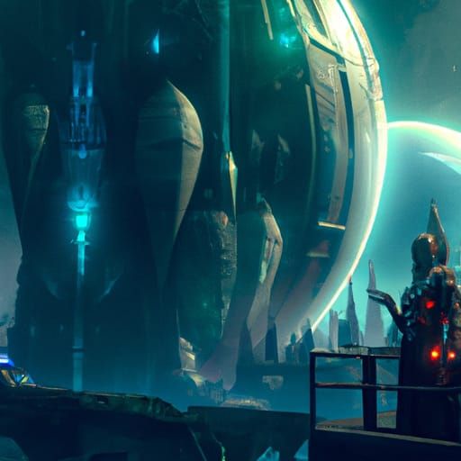 Epic Fermi Paradox Alien Life Digital Painting