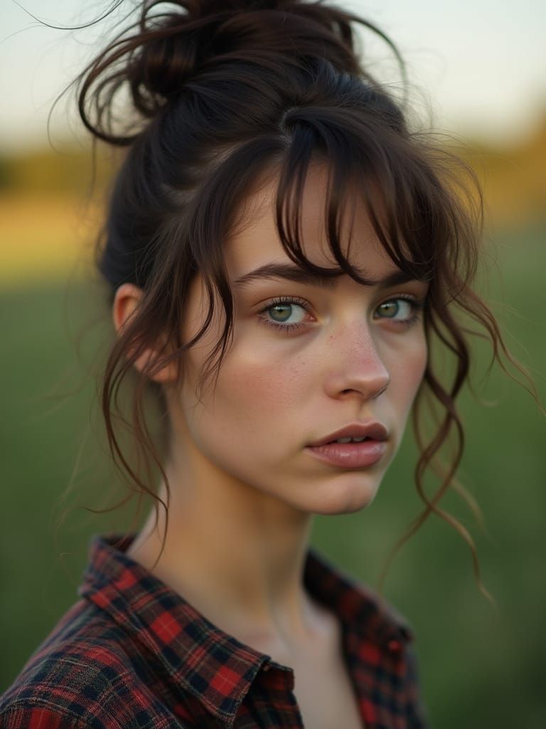 Glamorous Scottish Girl Portrait in Cinematic Style