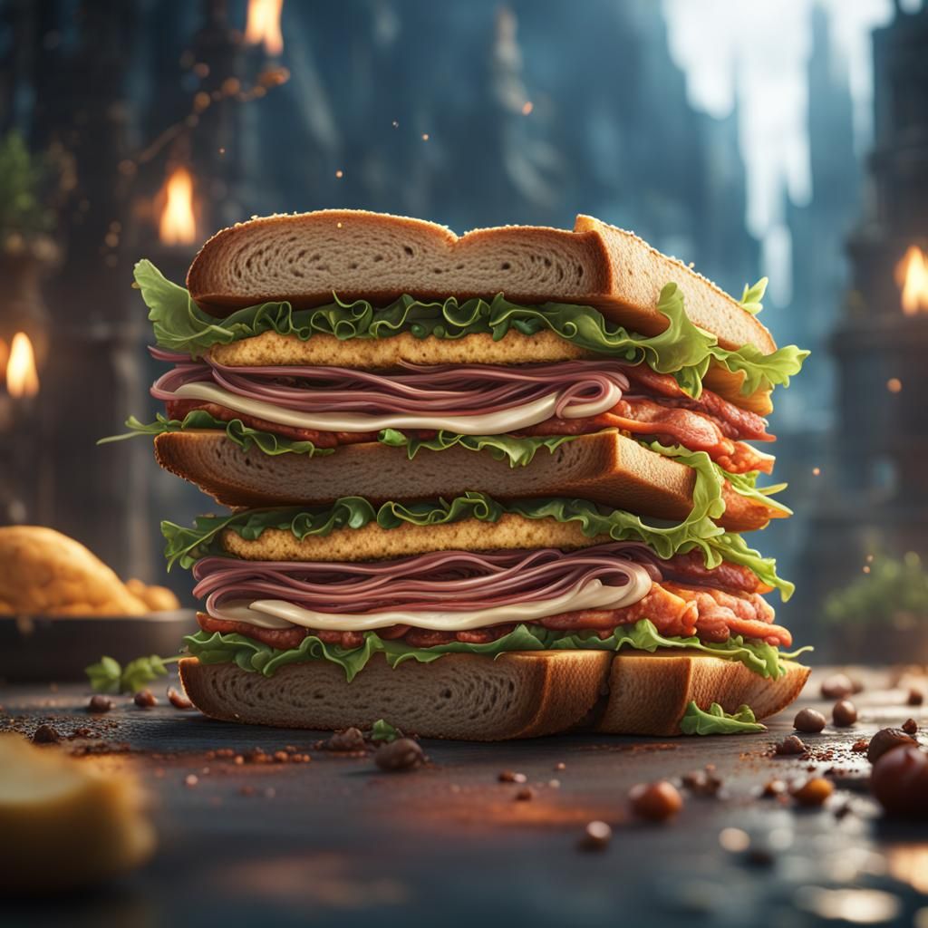 Sandwich Super Weapon: Detailed Matte Painting