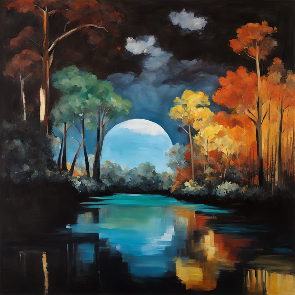 Shirley Jaffe.  Acrylic.