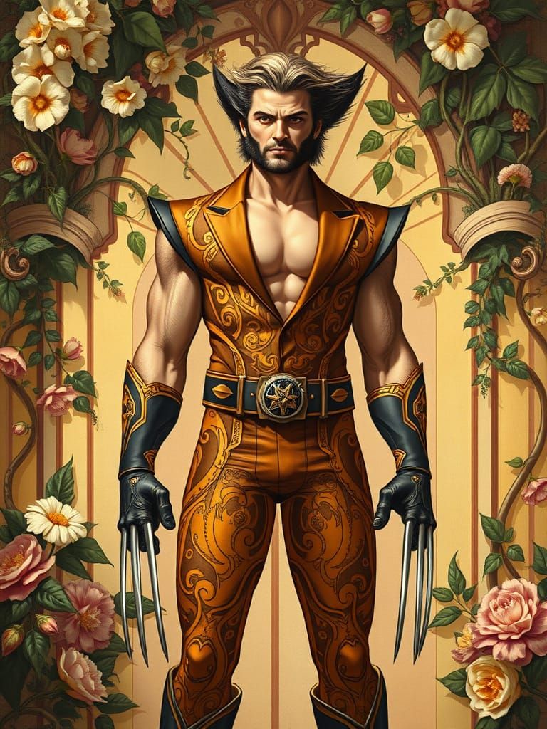 Wolverine in Luxurious Art Nouveau Splendor