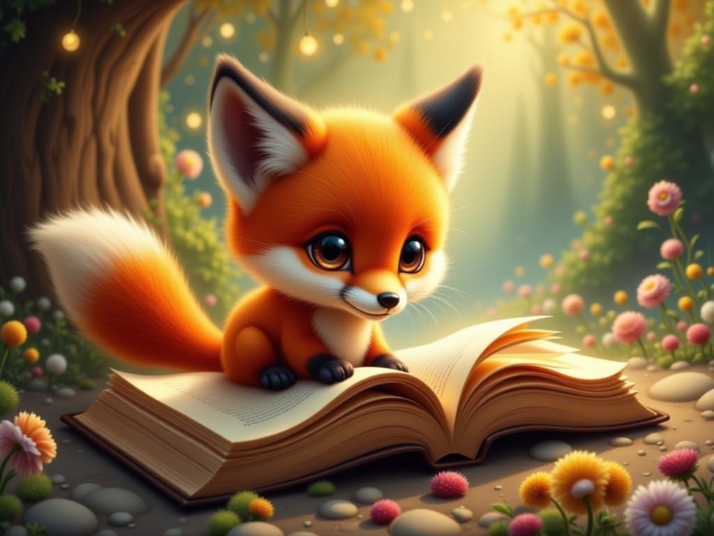 Little reading fox 6