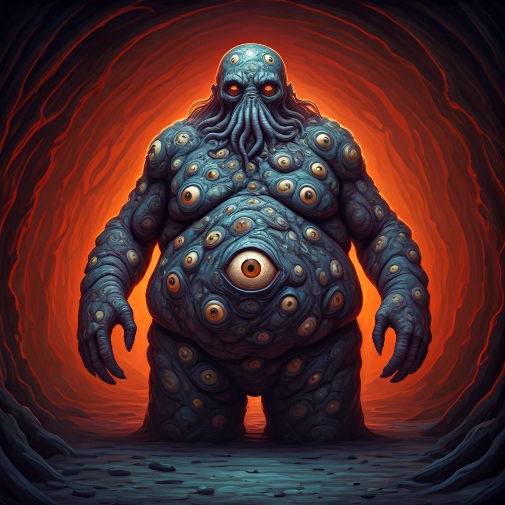 Horrifying Flesh Golem Monster at Misty Alter