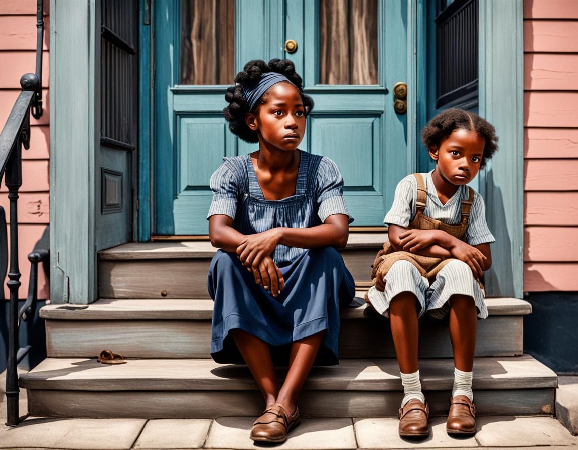 Depression Era: Black Woman and Child in New Orleans