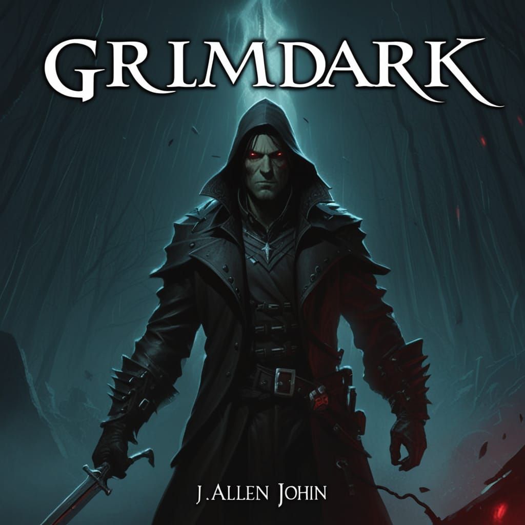 Epic Grimdark Fantasy Landscape in Dark Gothic Style