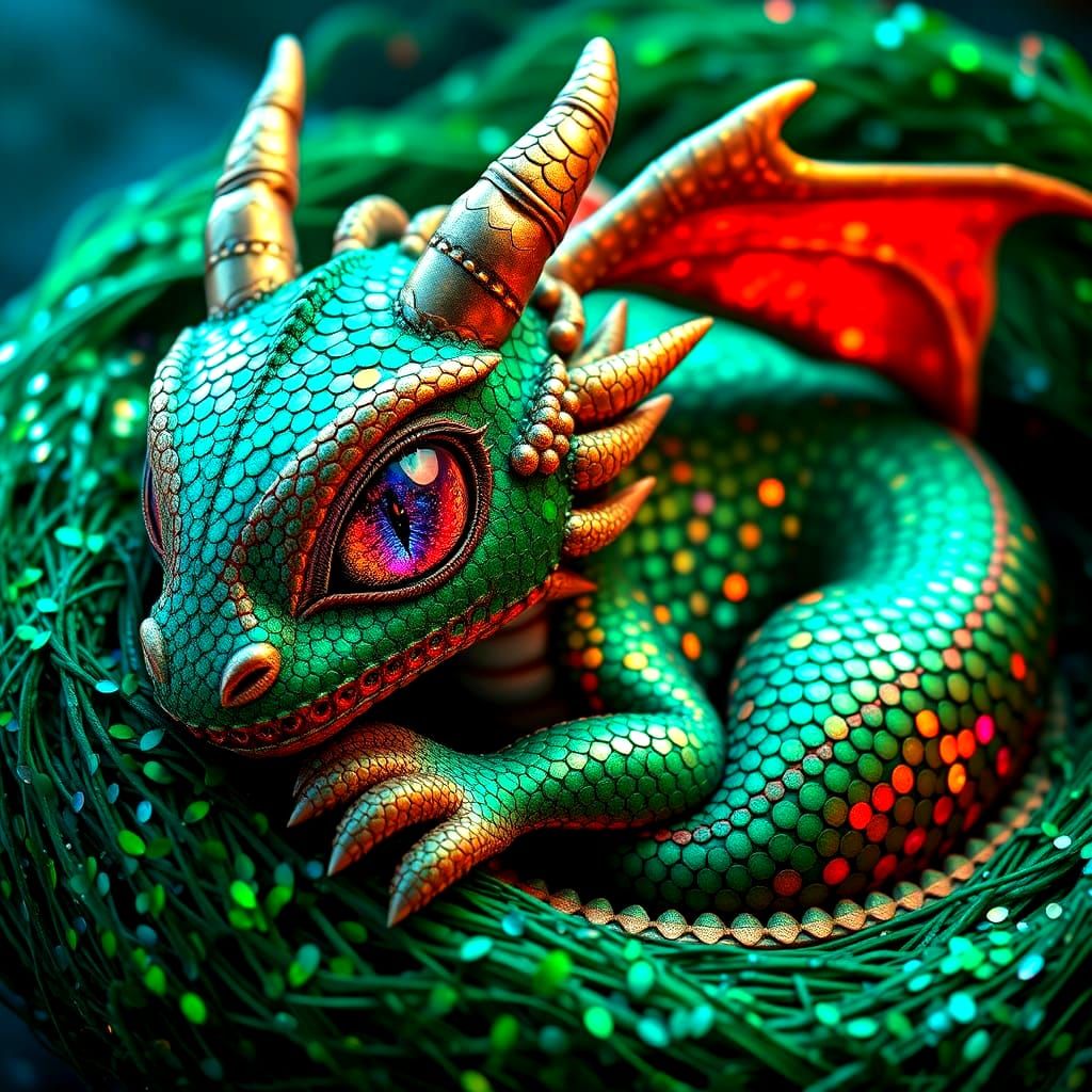 Sequin Dragon