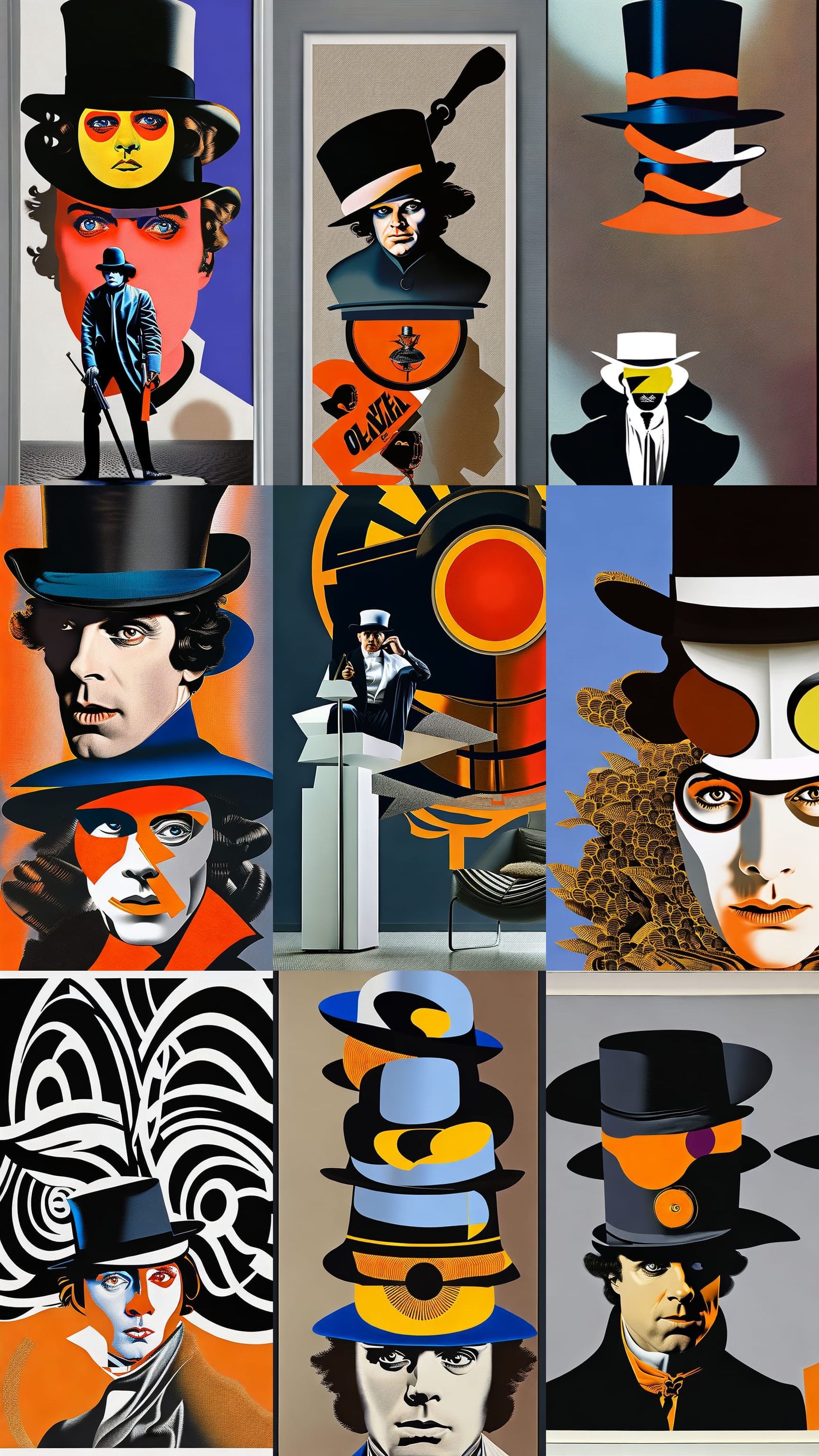Movie poster for modern version of A Clockwork Orange mpvie