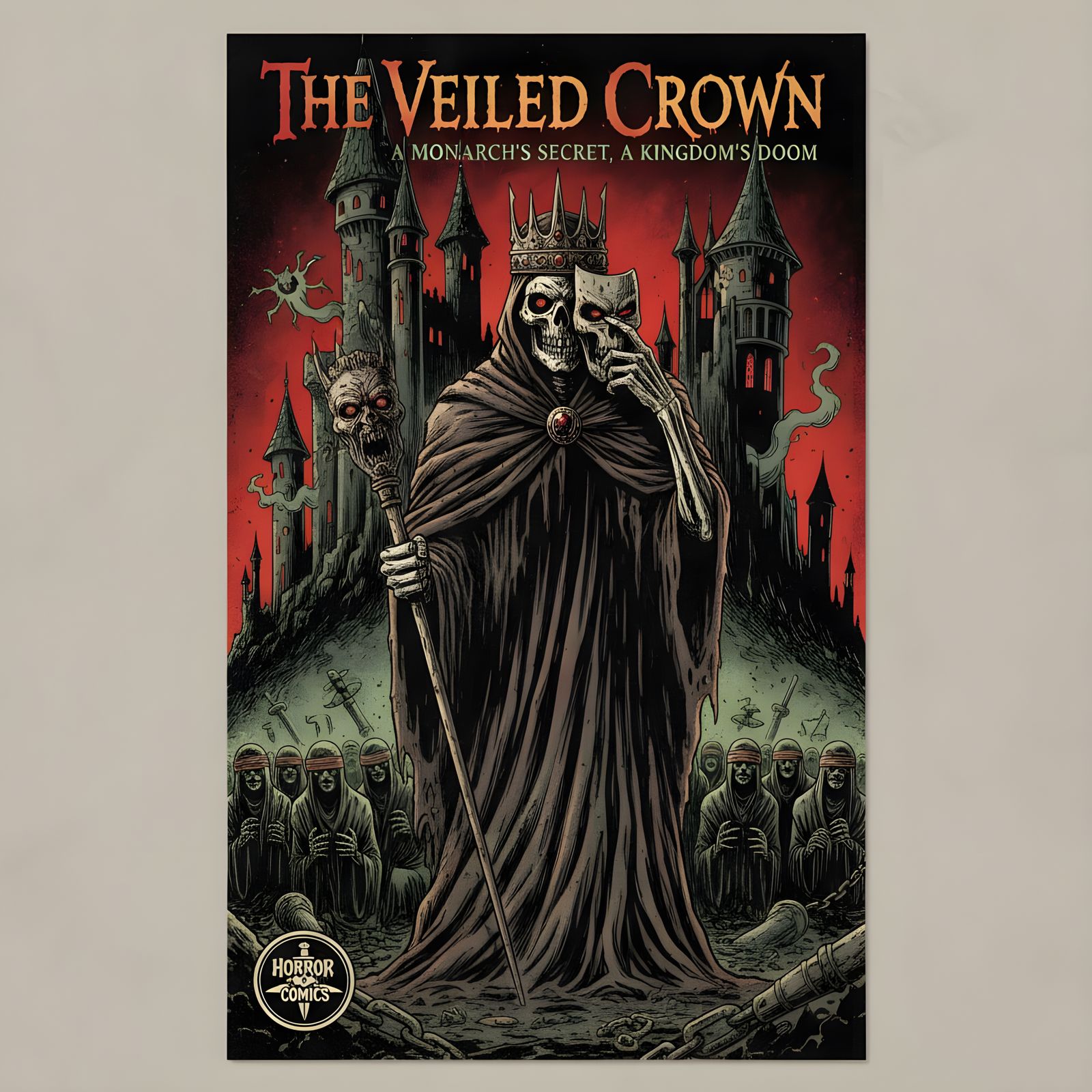 King's Secret Agenda: Horror Comic Book Cover