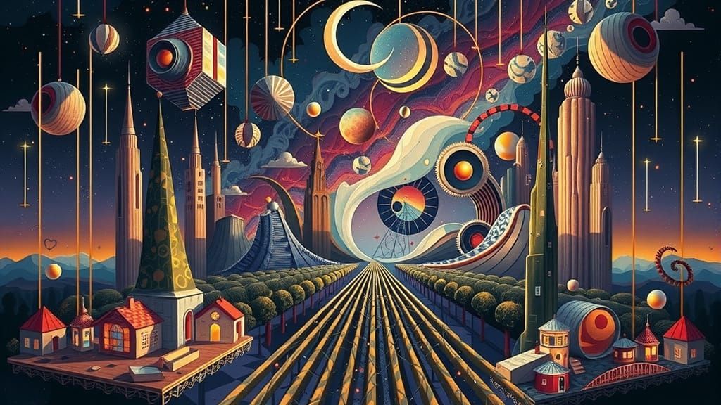 Hundertwasser-Inspired Origami Masterpiece