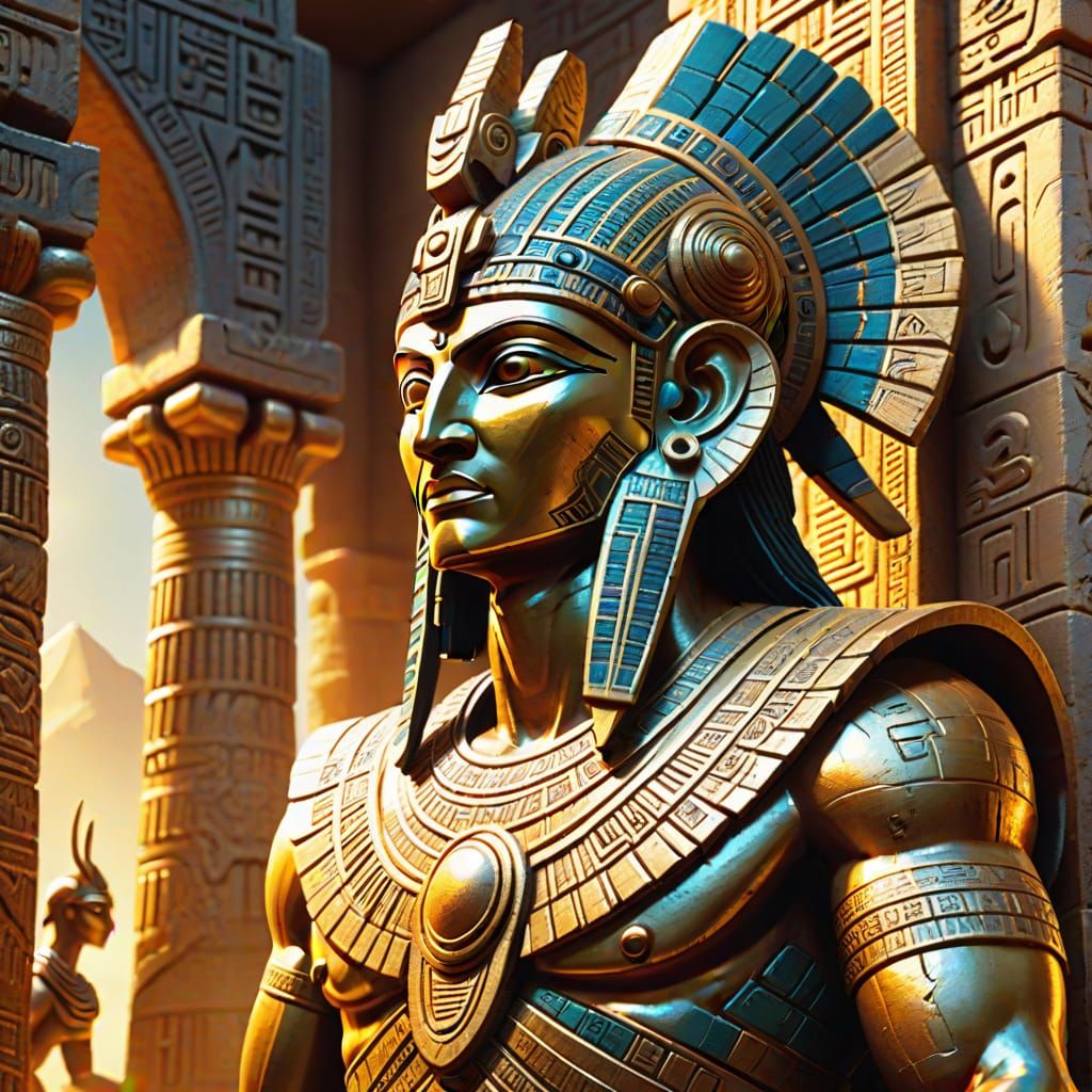 Mesopotamian Anunnaki in Ancient Temple Art