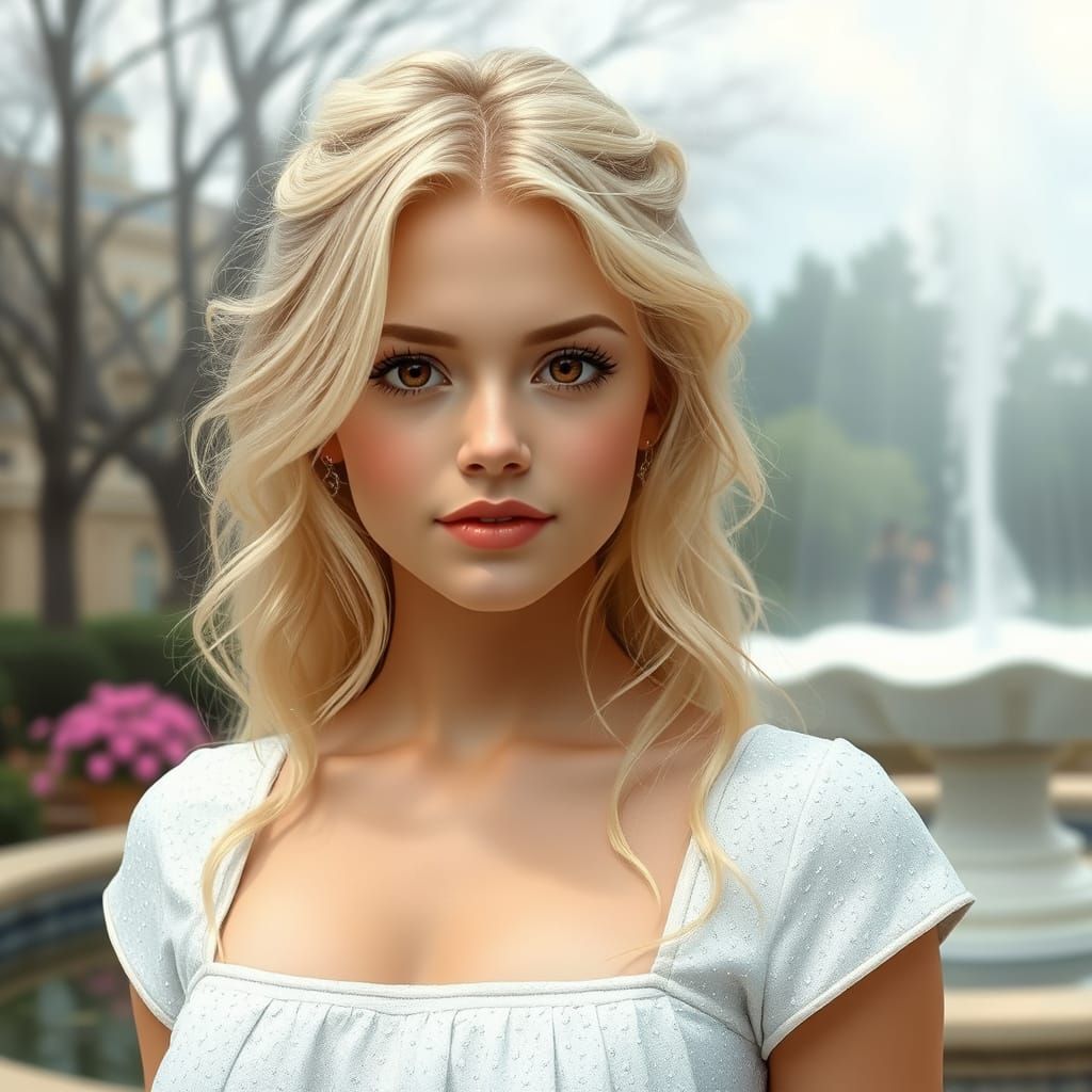 Enchanted Beauty in Sparkling White
