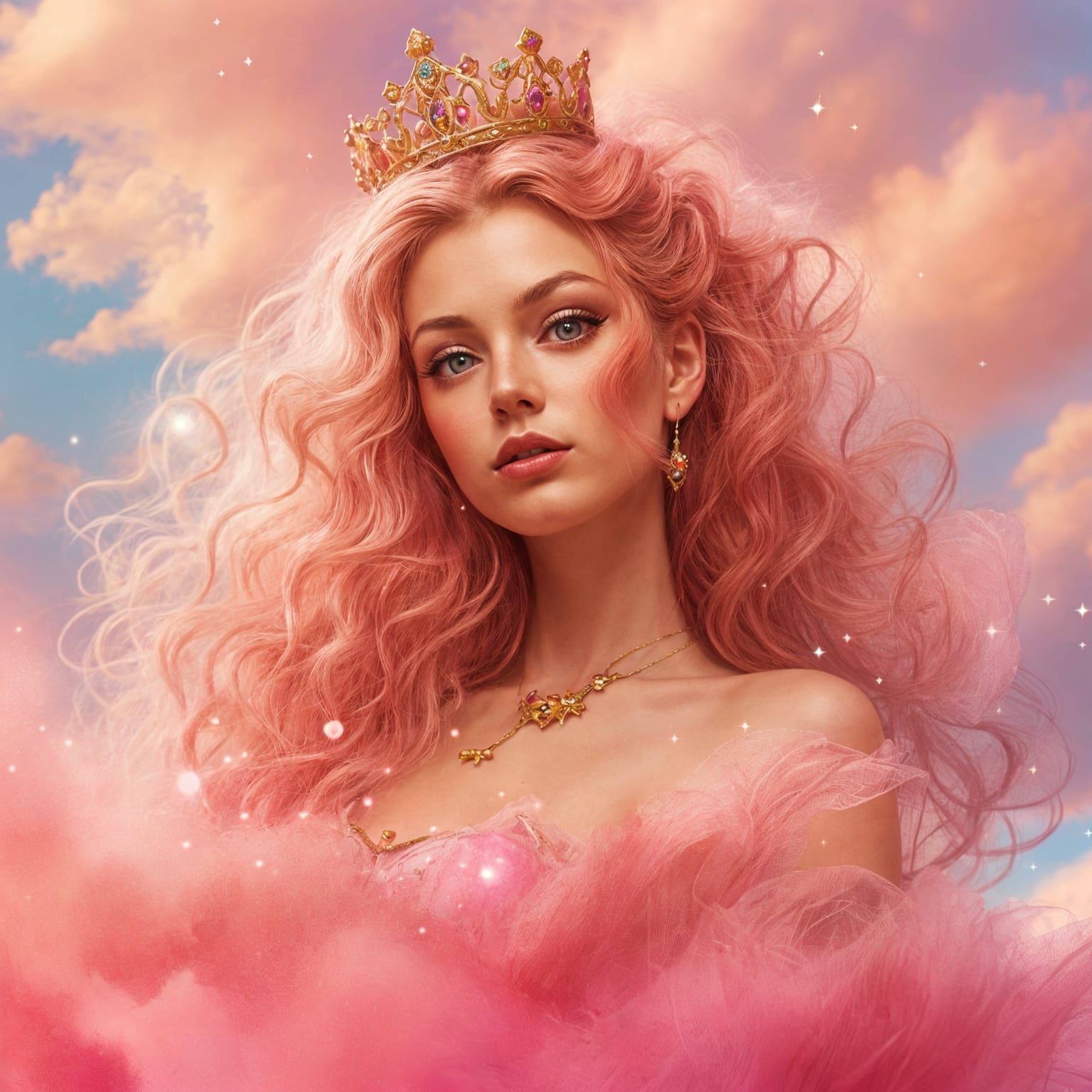 Ethereal Princess Peach Digital Rendering